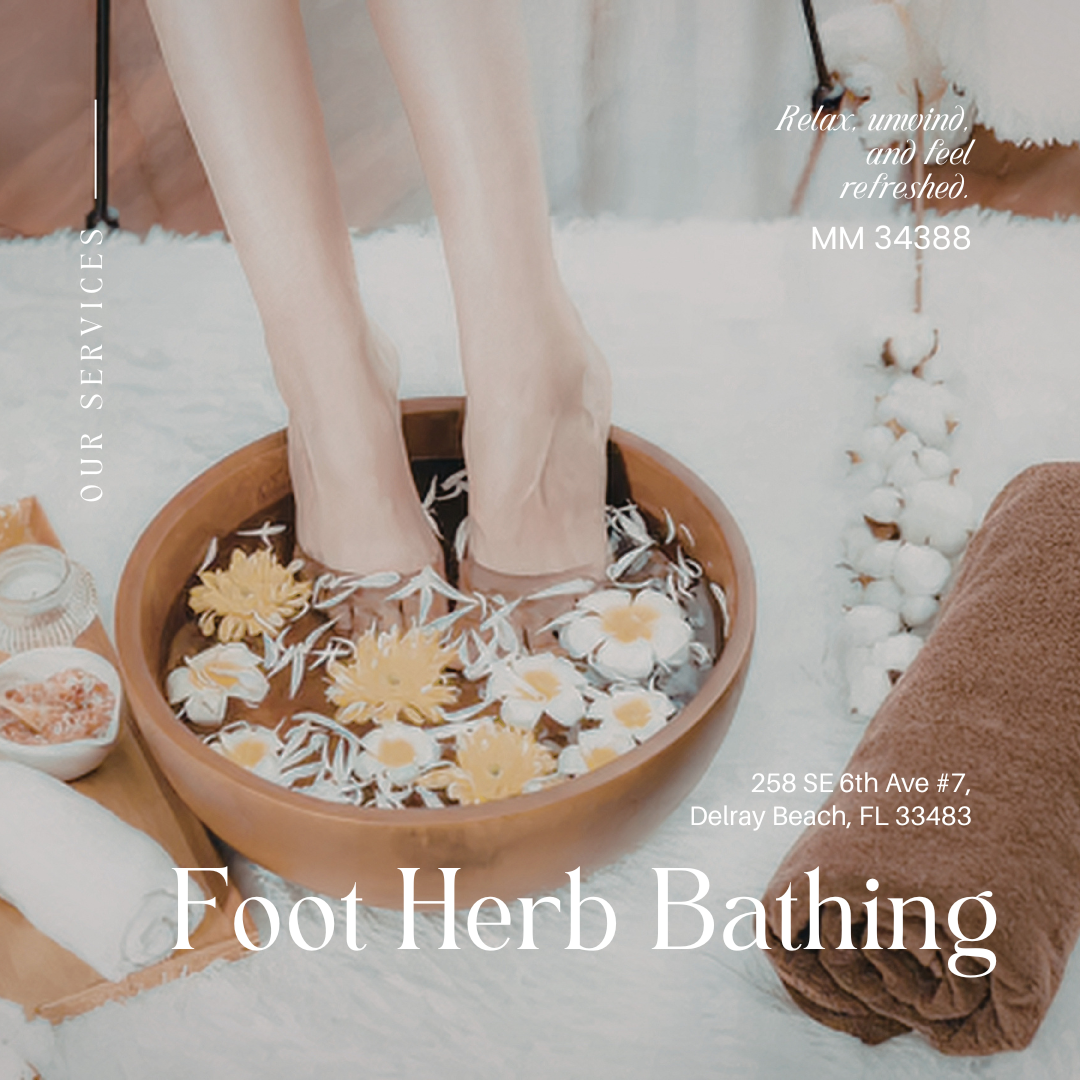 Asian Spa Massage - Foot Herb Bathing service poster